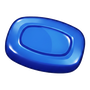 Blue oval jelly